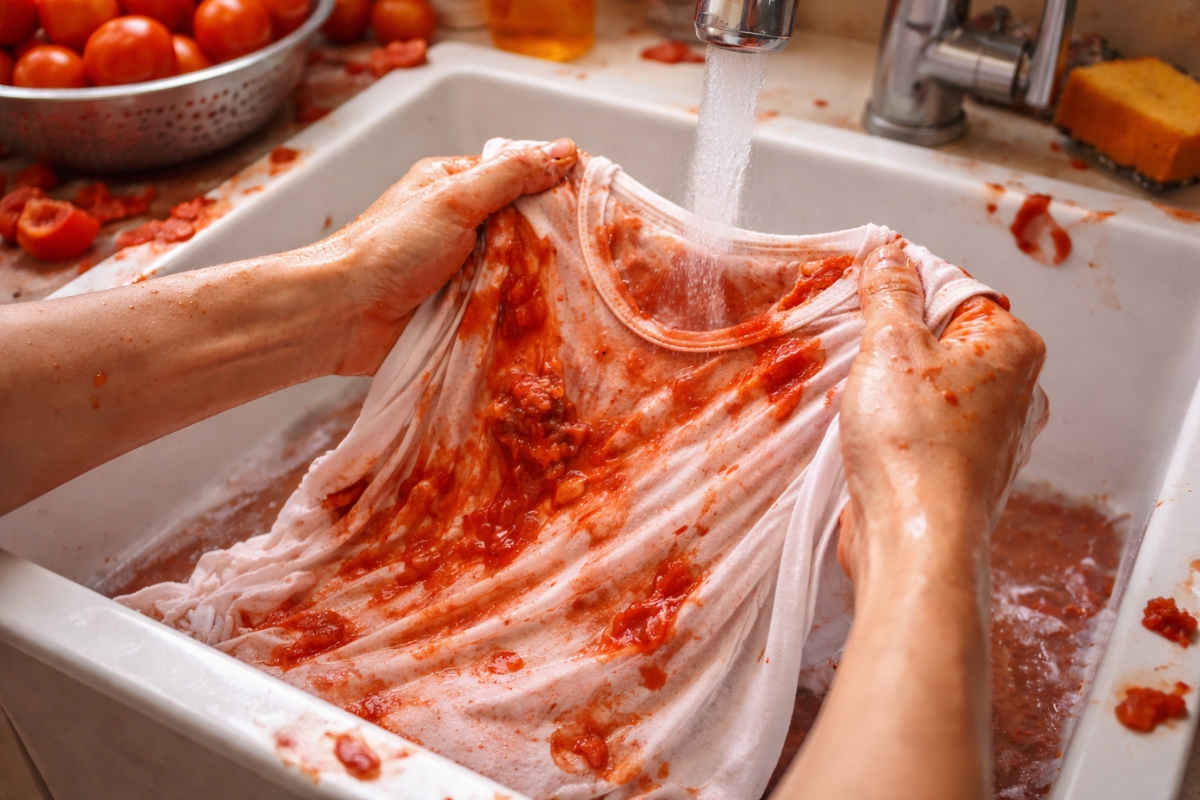 How To Get Tomato Stains Out Of White Clothes